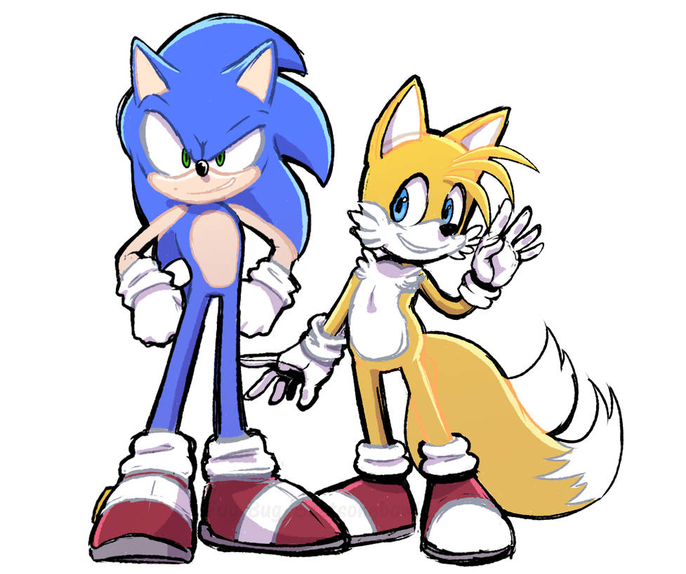 Sonic and Tails by Fug-Bug on DeviantArt