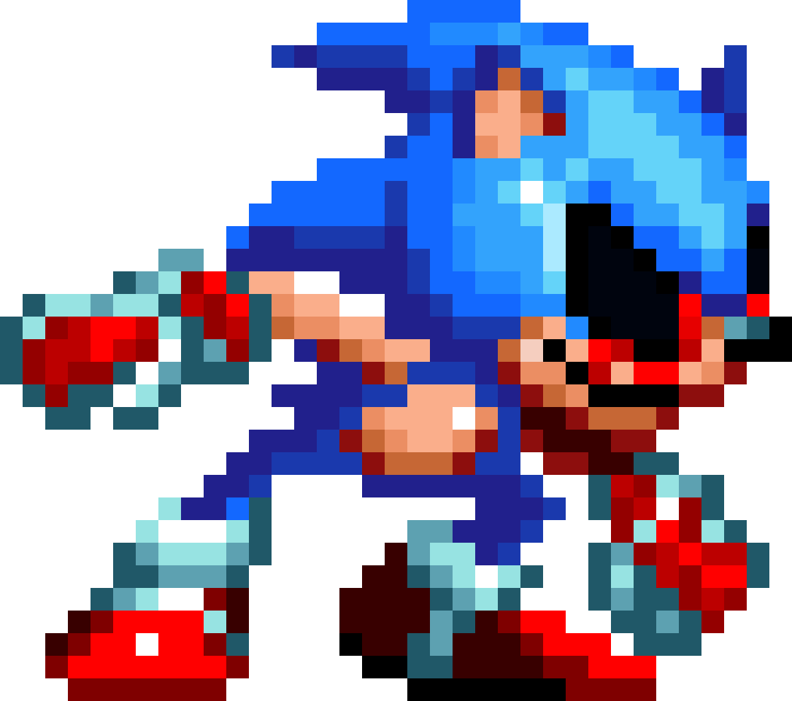 Sonic.EXE Maniafied Sprite 4 by ShadicalTheHedgehog on DeviantArt