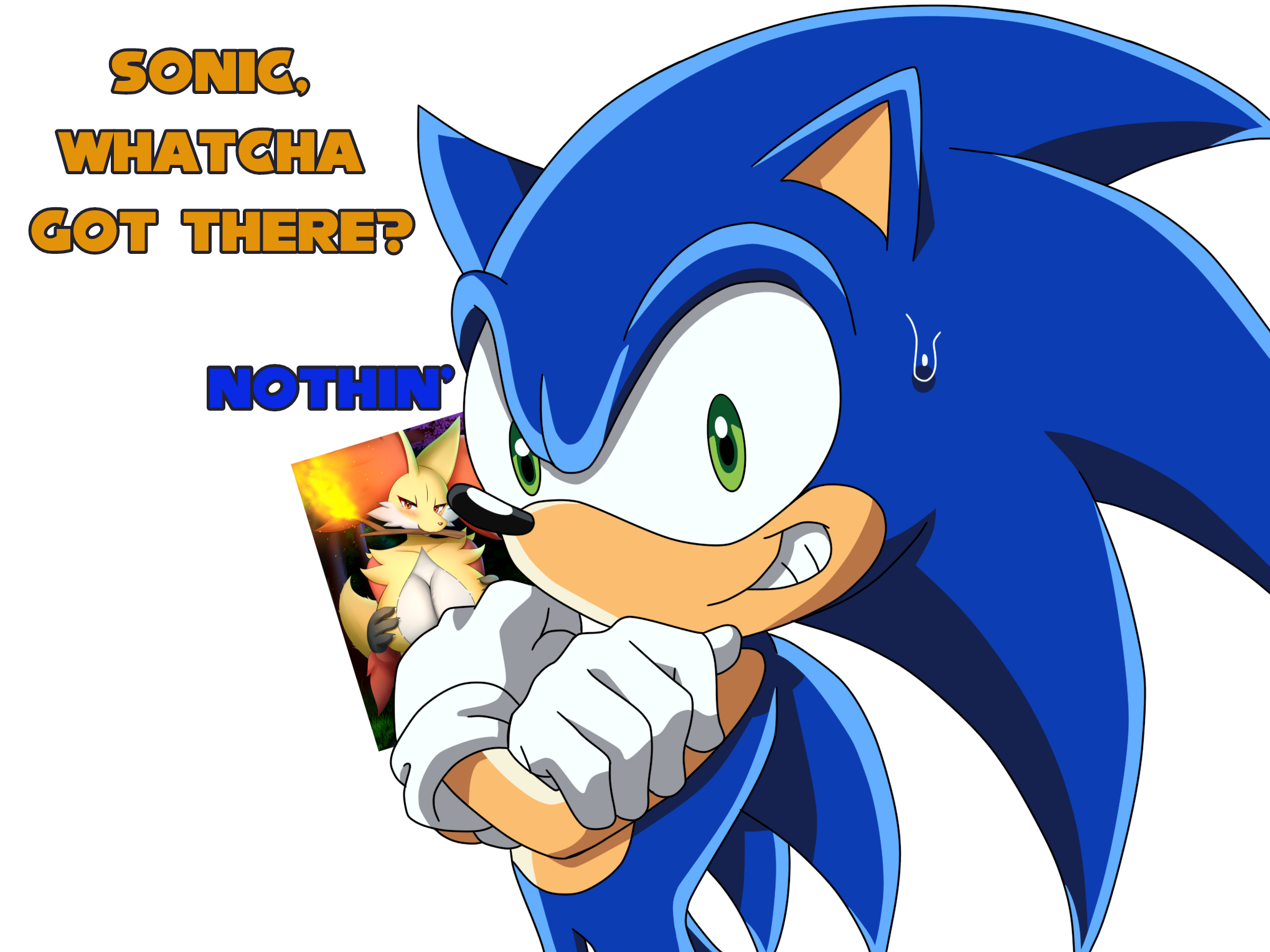 Sonic is being sus and slick. by ShadicalTheHedgehog on DeviantArt