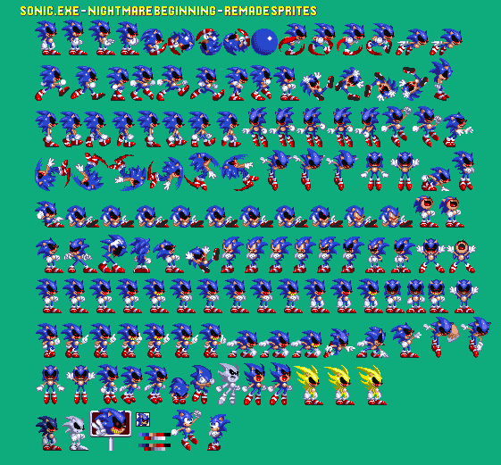 Exetior - Sonic.EXE: NB Sprites (Version 2) by ShadonicTheEdge on ...