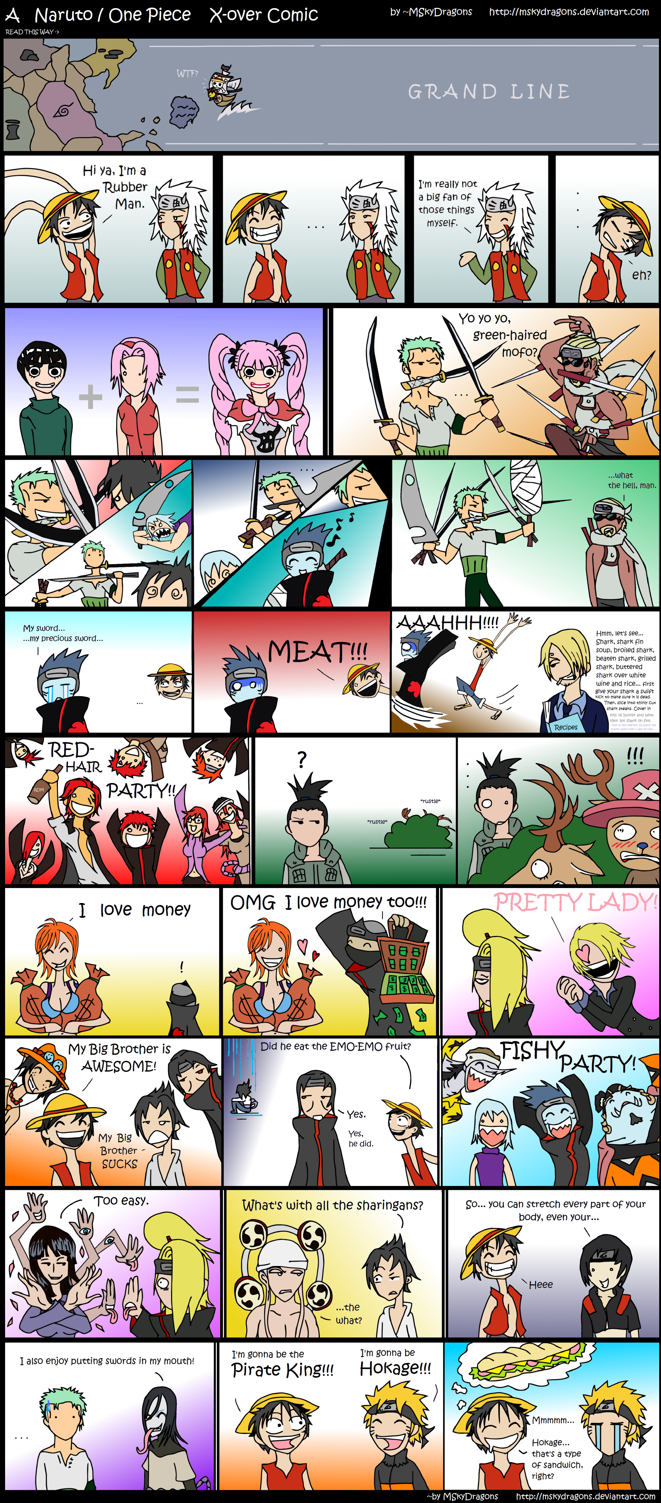 One Piece X Naruto Shippuden by LRowling on DeviantArt