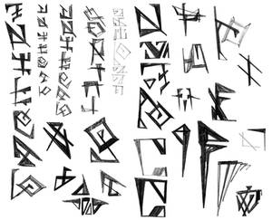 Drawing-lings Collection: Runic Runes