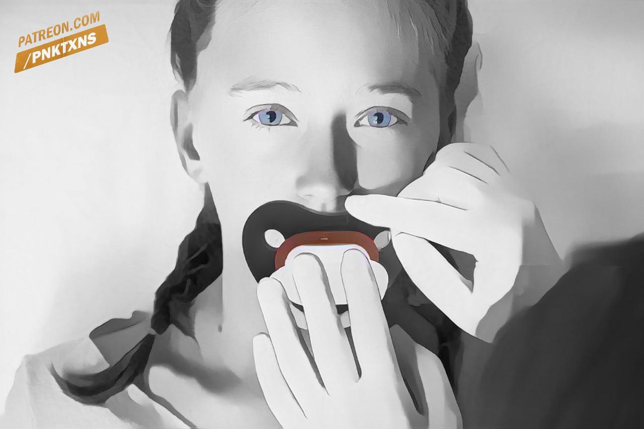 Pacifier Base Deviantart Pacifier deep in mouth x02 by PNKTXNS on DeviantArt