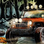 Apocalips Zombie Jeep