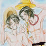 Brothers at Sea - Luffy + Esu