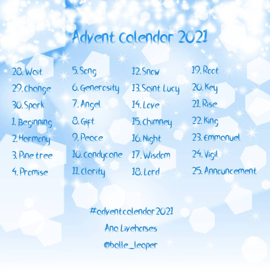 Advent calendar drawing challenge 2021 by DeviantLivehorses on DeviantArt advent-calendar-drawing-challenge-2021-by-deviantlivehorses-on-deviantart