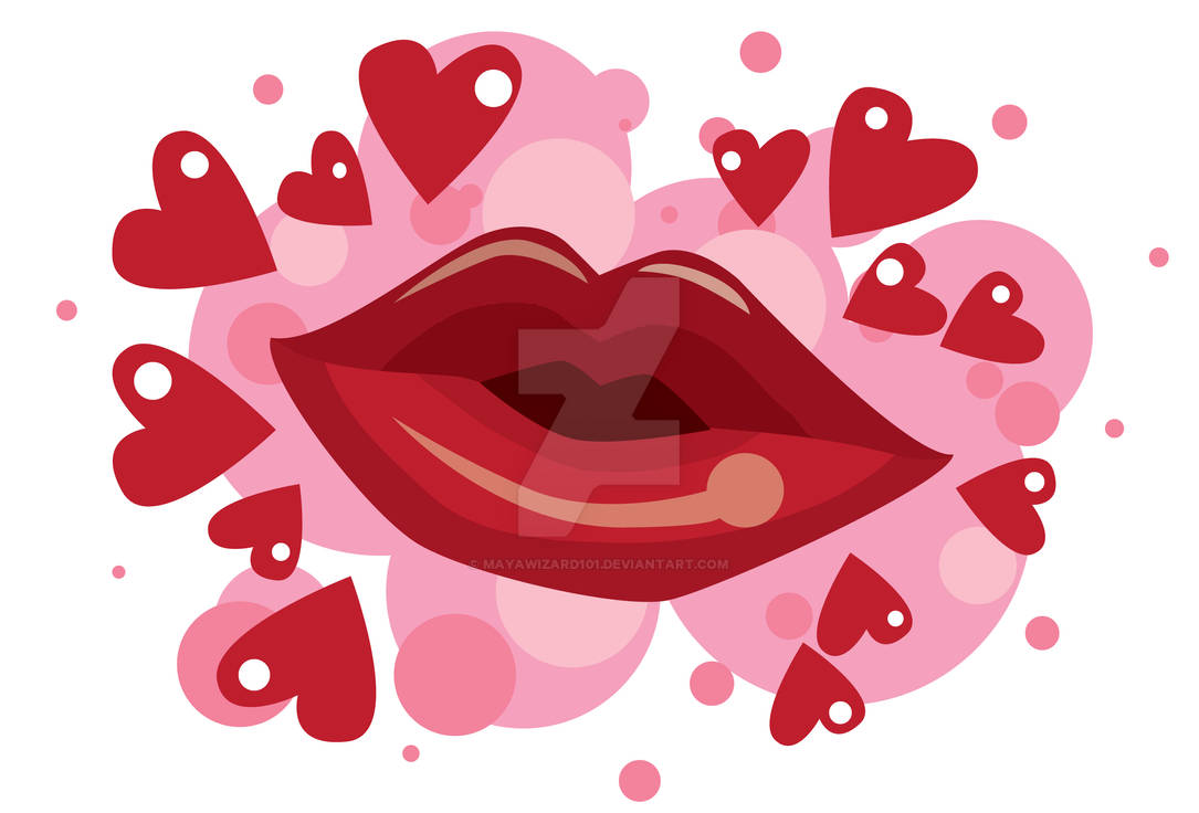 Kiss Deviantart Kissing With Lipstick by mayawizard101 on DeviantArt