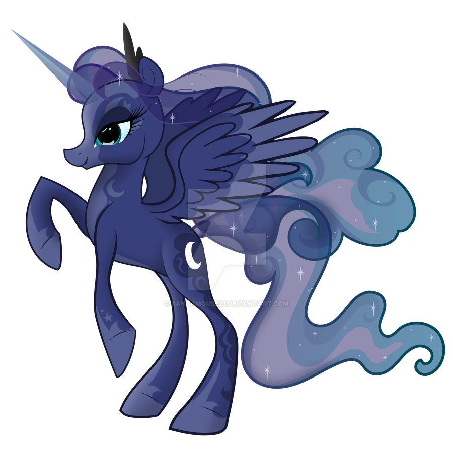 WIP My Little Pony Princess Luna Concept by santamouse23 on DeviantArt