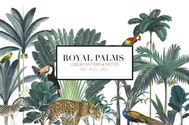 Royal Palms   Luxury Print