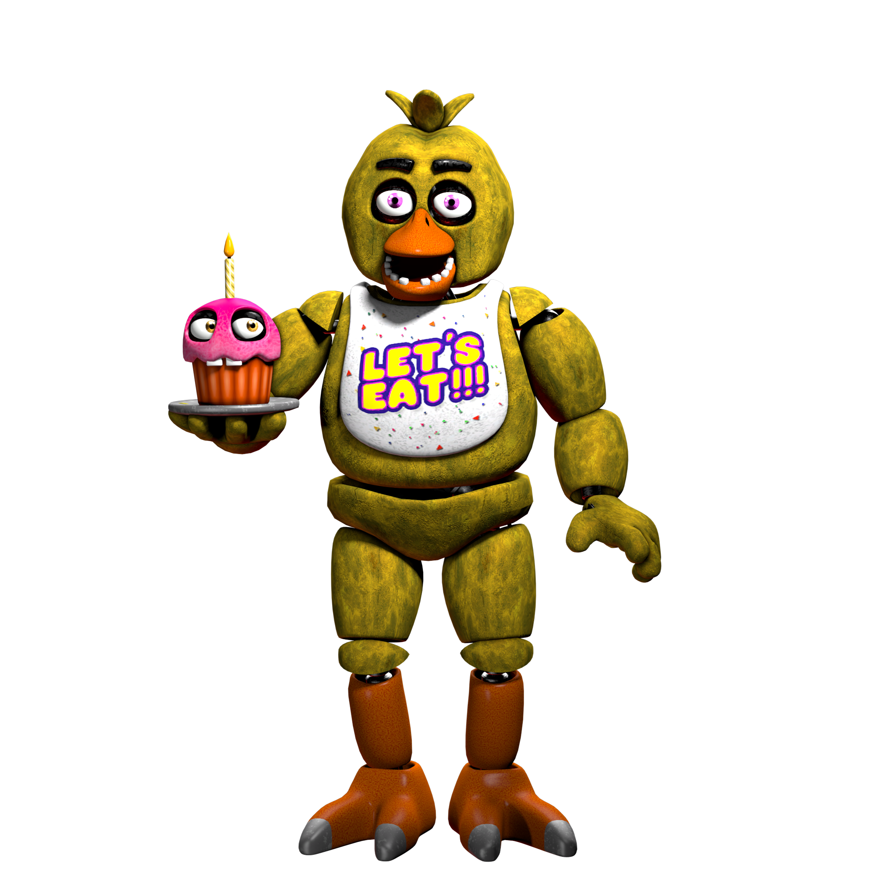 Withered Chica - Five Nights At Freddy's 1 Chica, HD Png Download ,  Transparent Png Image - PNGitem