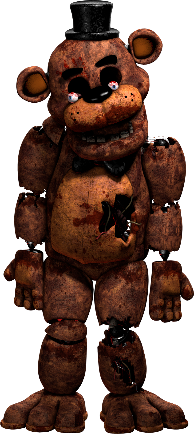 FNAF 1 Freddy Fazbear full body by Ultrabreached on DeviantArt