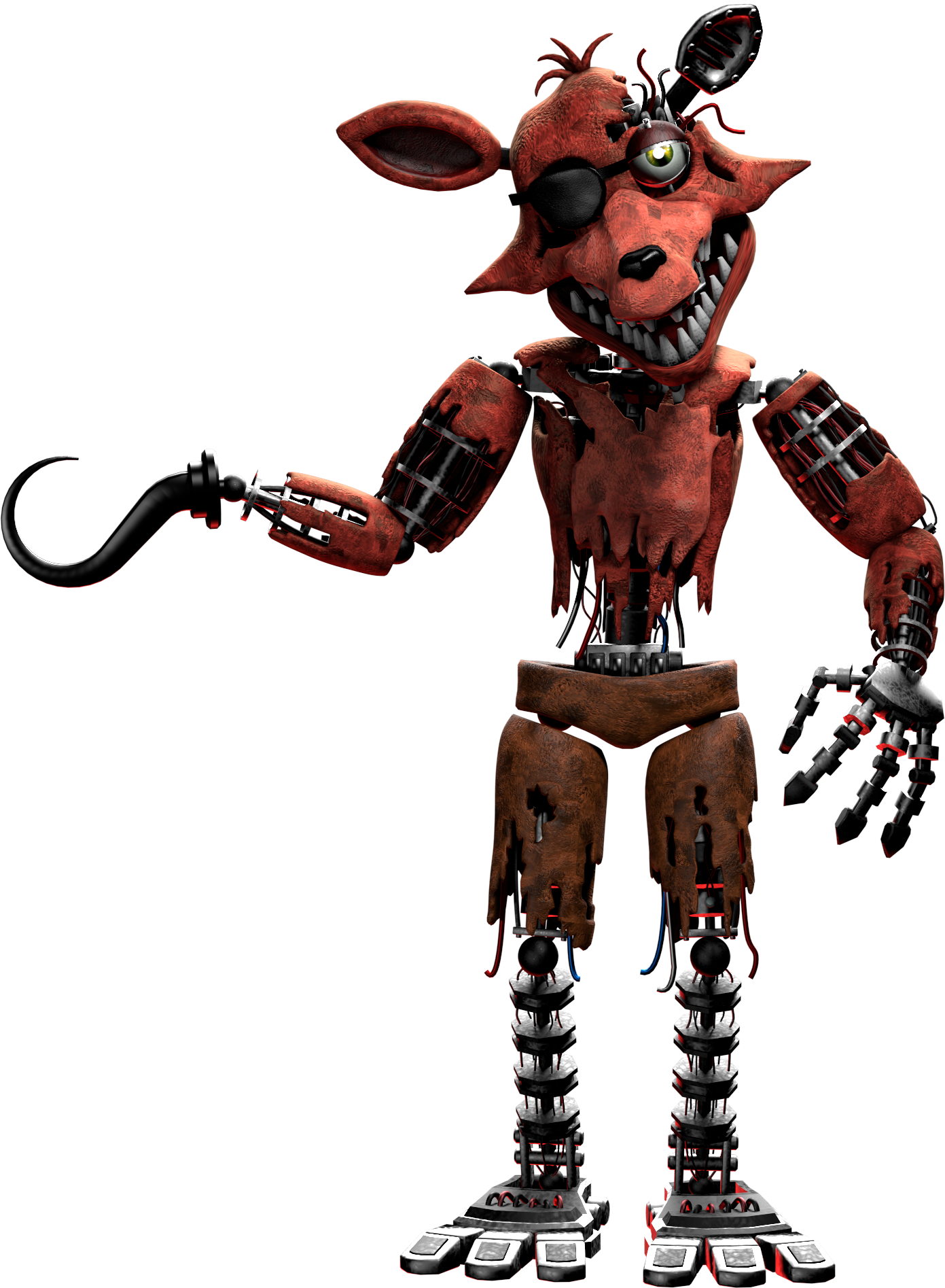 Fnaf 2 Withered Foxy png by Y-MMDere on DeviantArt