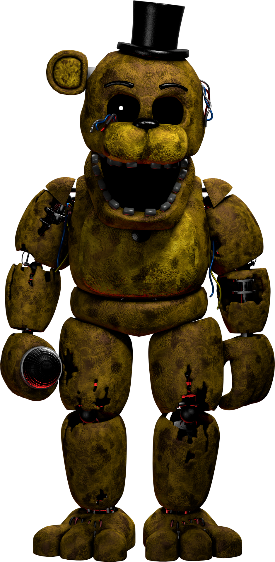 Withered Golden Freddy Full Body - [FNaF 2] by TheSubJact on DeviantArt