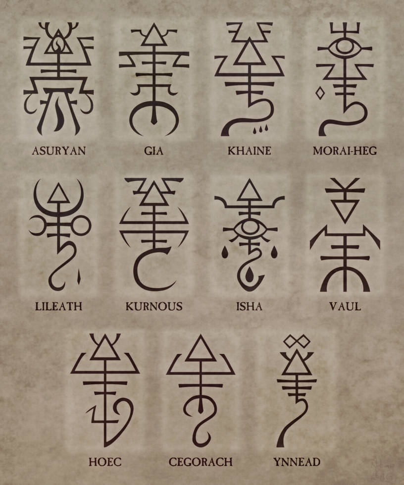 Aeldari Pantheon Runes by AutumnArchfey on DeviantArt
