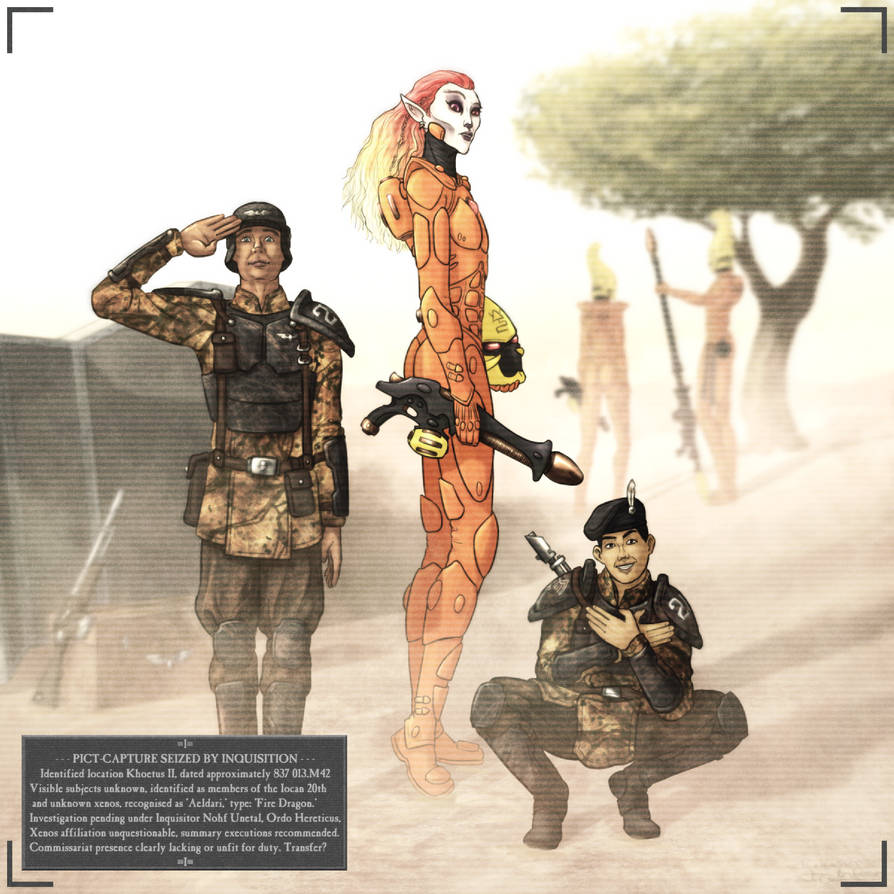 Rene Ruger Xenos Posing with the Xenos by AutumnArchfey on DeviantArt