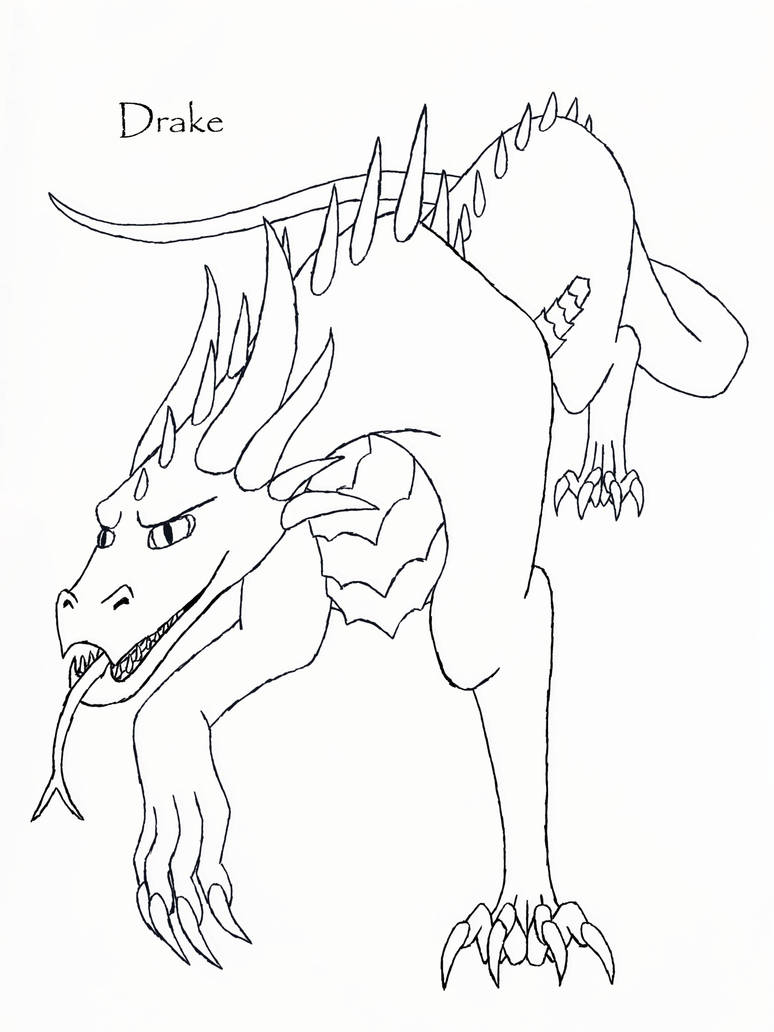 Drake Lineart by snakeshine on DeviantArt