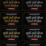 Gold and Silver - Text Styles