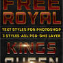 Free Royal Text Styles