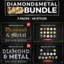 Diamond and Metal Text Styles Bundle