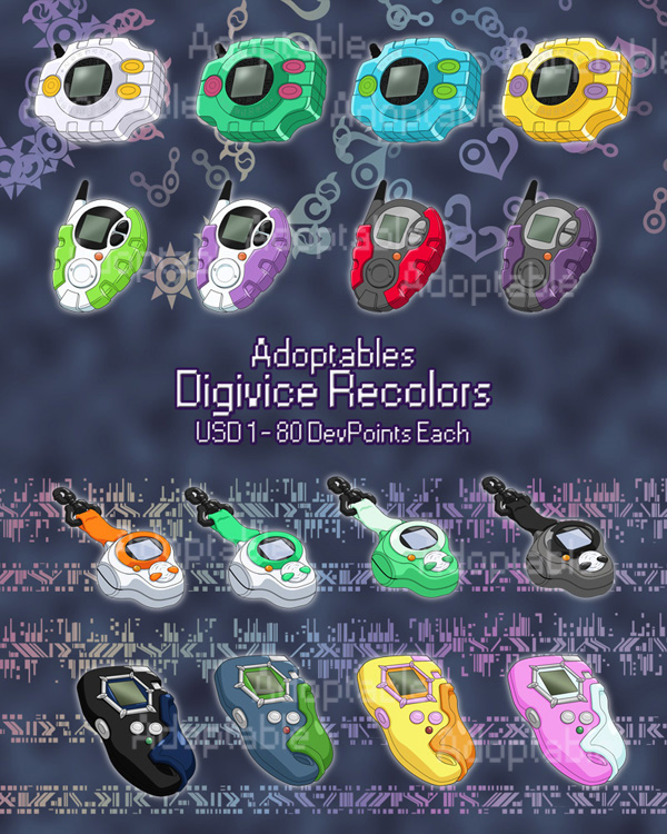 Digivice Recolors - Adoptables