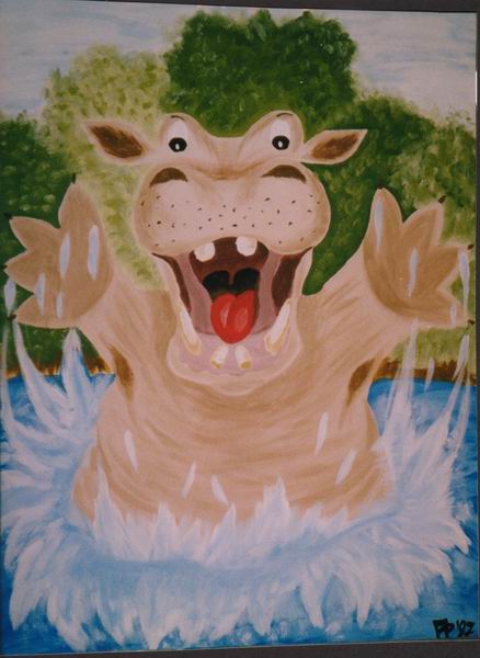 Hippo by KuschelGarou