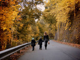 Mira with Bogdan and Kalyna in Fall Colors