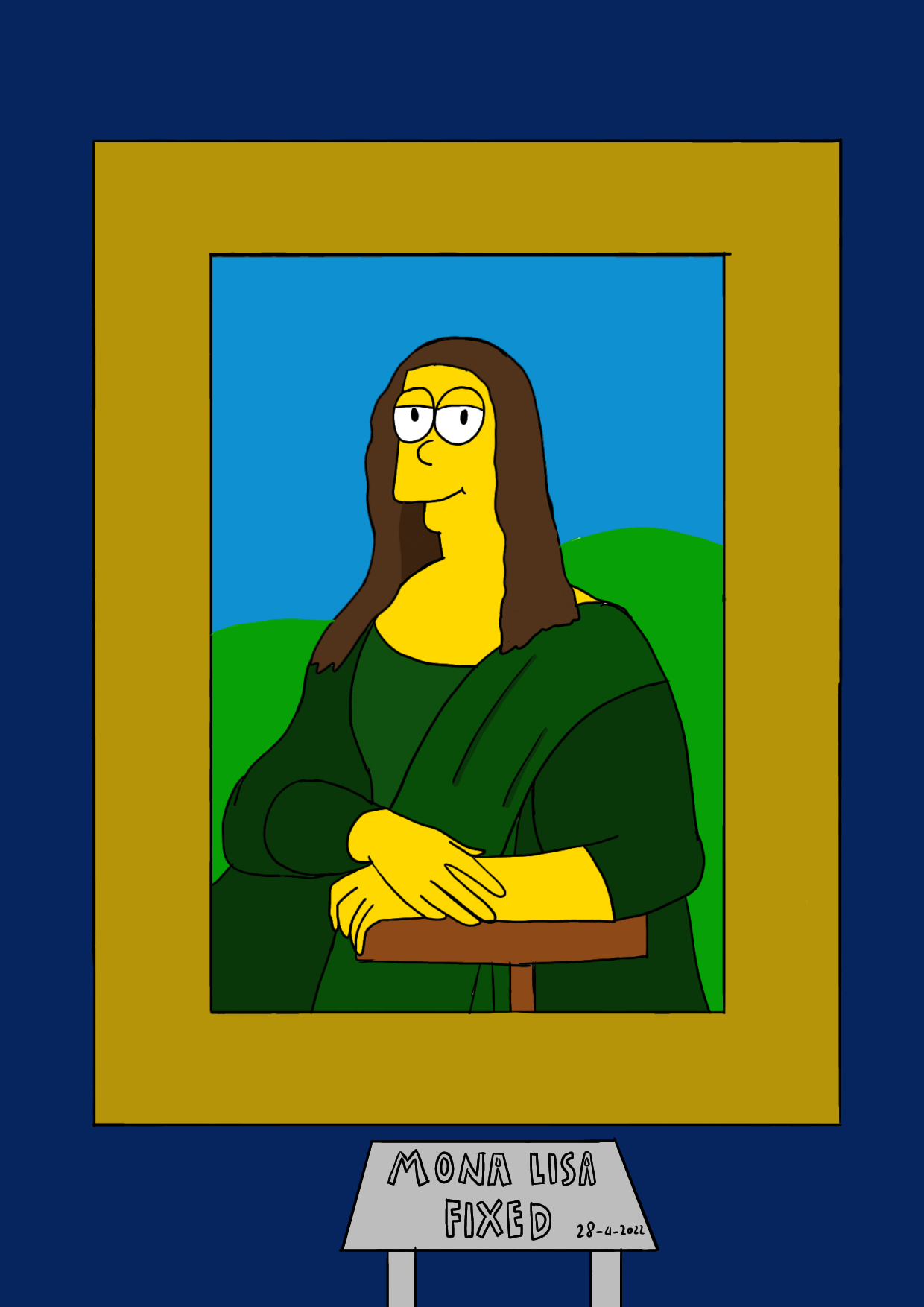 Simpson Mona Lisa by Drawer07879 on DeviantArt Simpson Mona Lisa by Drawer07879 on DeviantArt