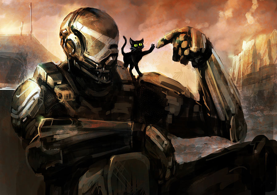 Halo Cat