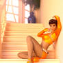 Rebeca orange top model 6