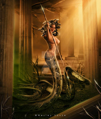 The warrior Medusa by Wesley-Souza