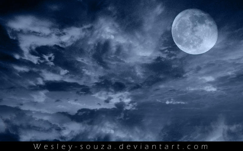Sky with Moon Premade