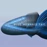 Blue Mermaid Tail PNG Stock