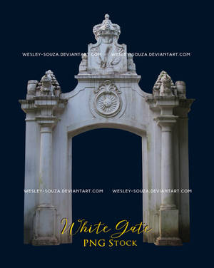 White Gate - PNG Stock by Wesley-Souza