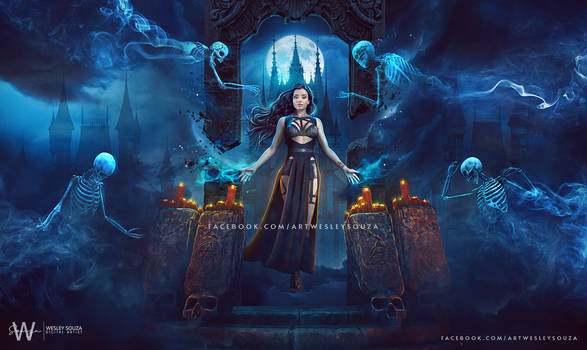 Iluminada - Dark Fantasy artwork for Book Cover