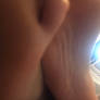 Close up of my sweaty feet