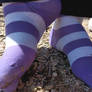 Stripe purple socks 