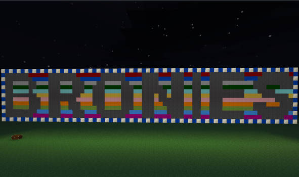 Minecraft Brony Sign