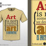 'Art is Instinctive' - Quote Design