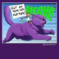 PMD Riding Purple Cat