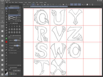 Inklings Dragon Font progress 3