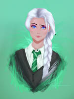 Slytherin Elsa by MathematicsX