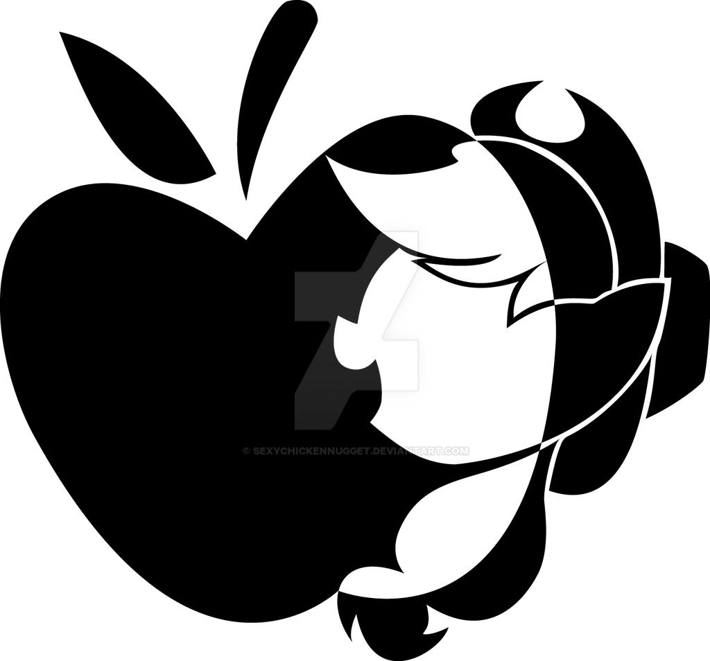 Cutie Mark Silhouette Gift Art (Applejack)