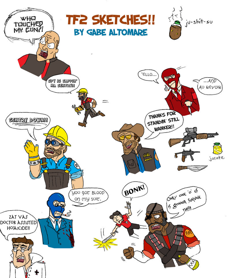 TF2 Sketches By Internet Ninja On DeviantArt