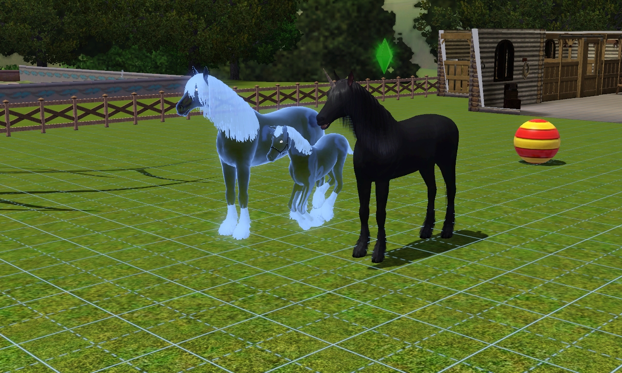 Sims 3: Ghost Unicorn Foal!