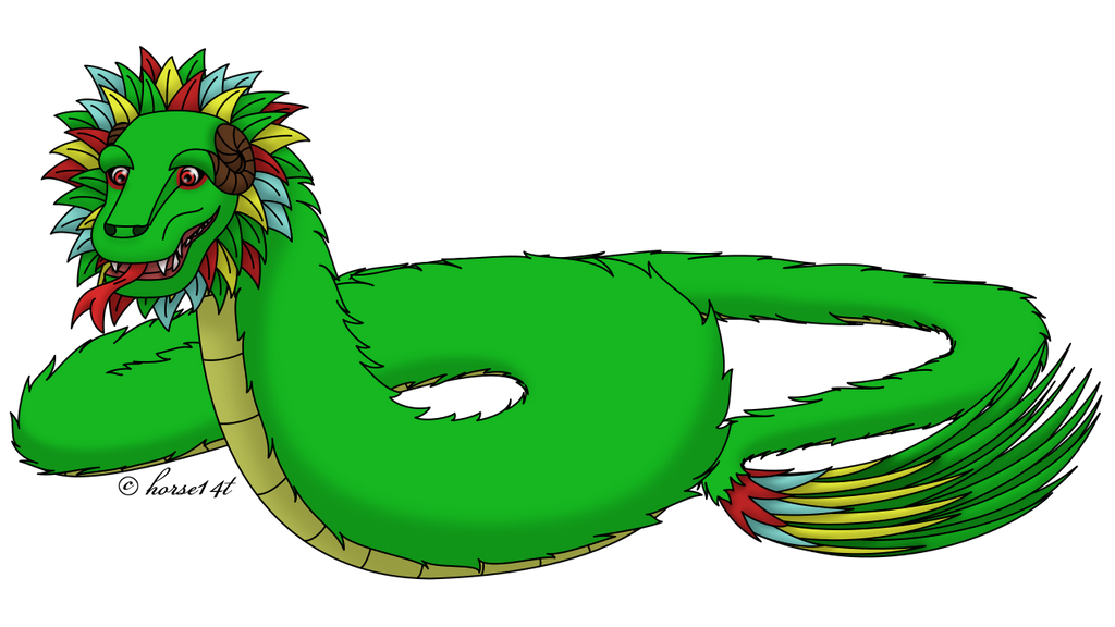 Feathered Dragons - Quetzalcoatl by horse14t