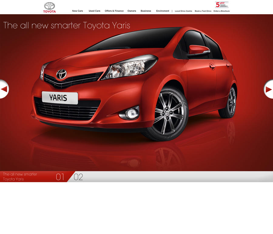 Toyota Website Concept