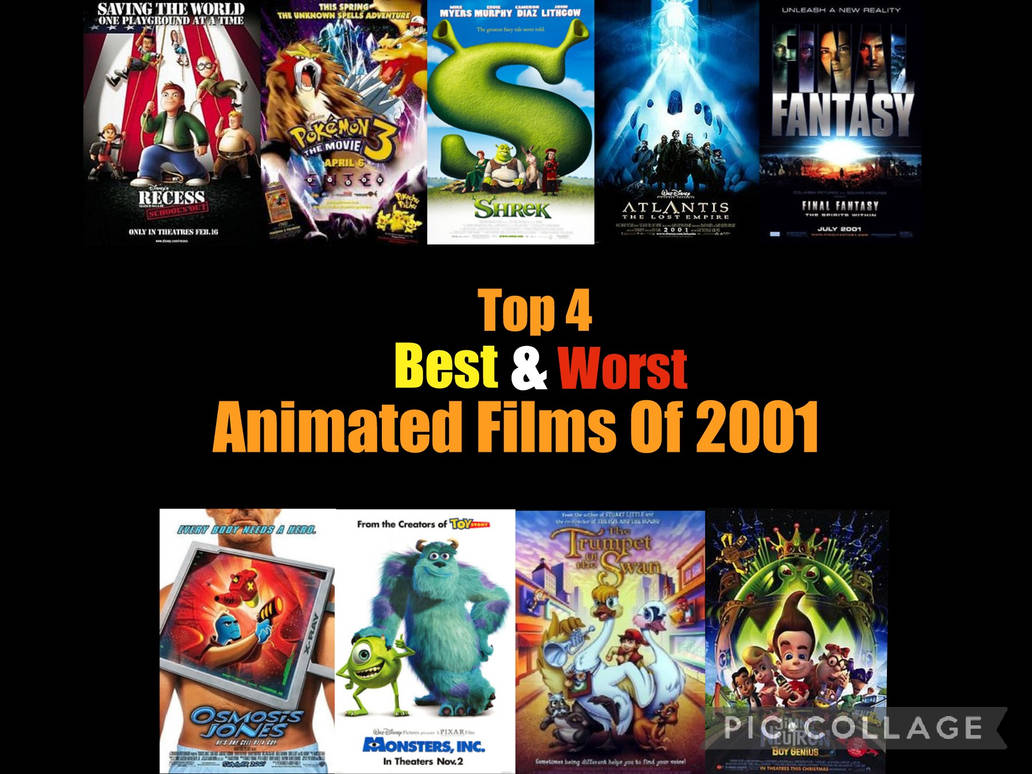 Top 4 BestAWorst Animated Films Of 2001 by Darcy2004 on DeviantArt