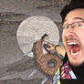 Markiplier pointing at 6M subscribers picture