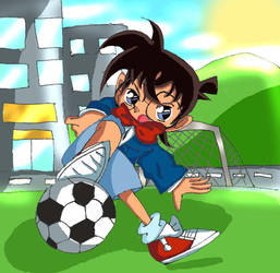 Conan Kicking A Ball