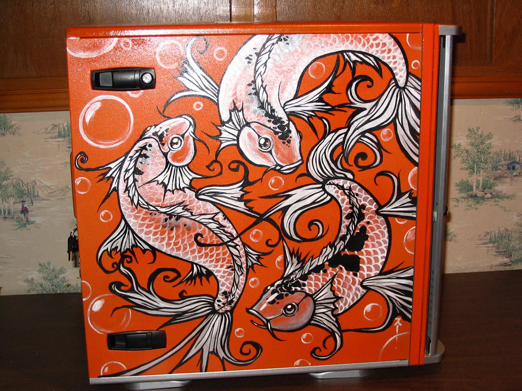koi computer case by Suzuko42 on DeviantArt